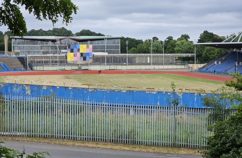 The running track at the National Sports Centre